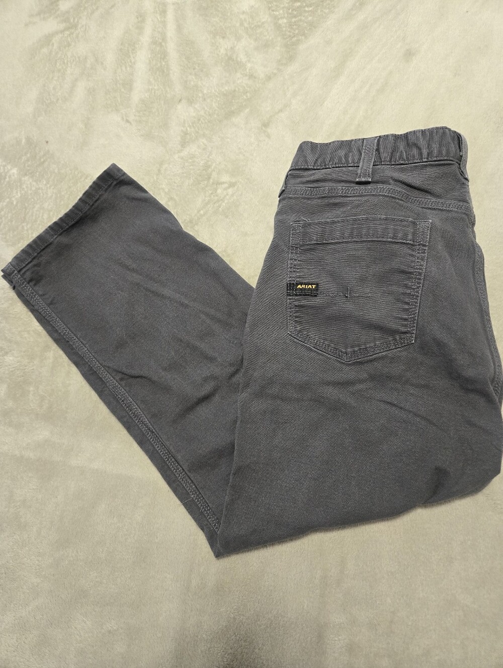 Ariat M4 Rebar Men’s Charcoal Relaxed Fit Straight Leg Pants Men's Size 36x28